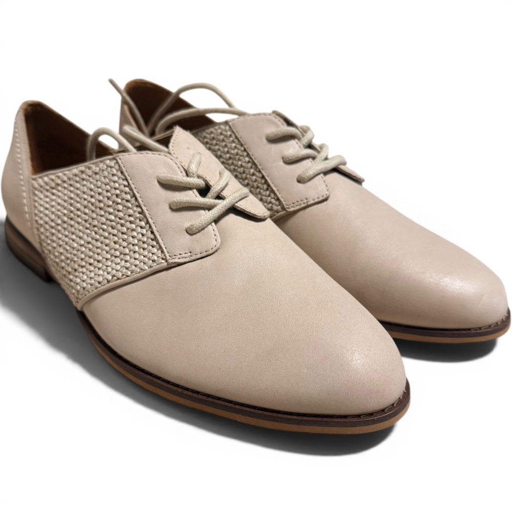 Lucky Brand Elyza Off White Lace-Up‎ Oxfords Womens 10M 41.5